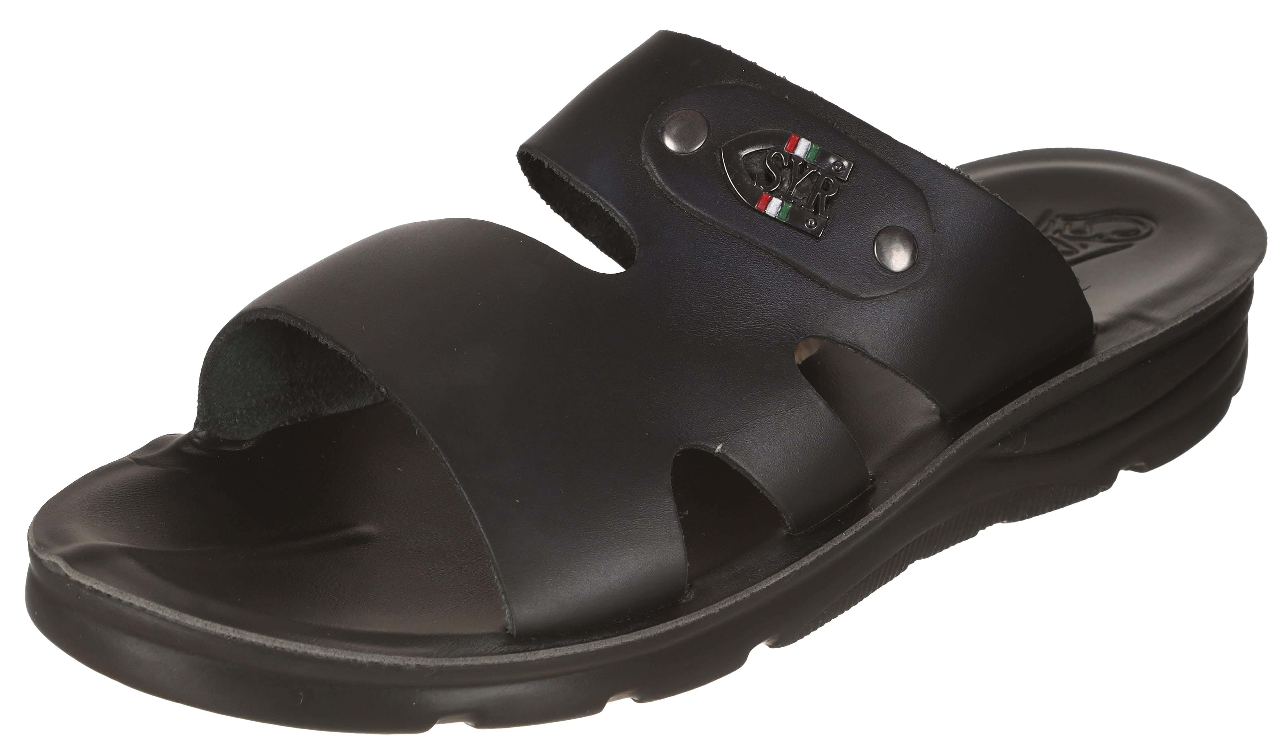 SYR Leather Flip Flop Slippers for Men