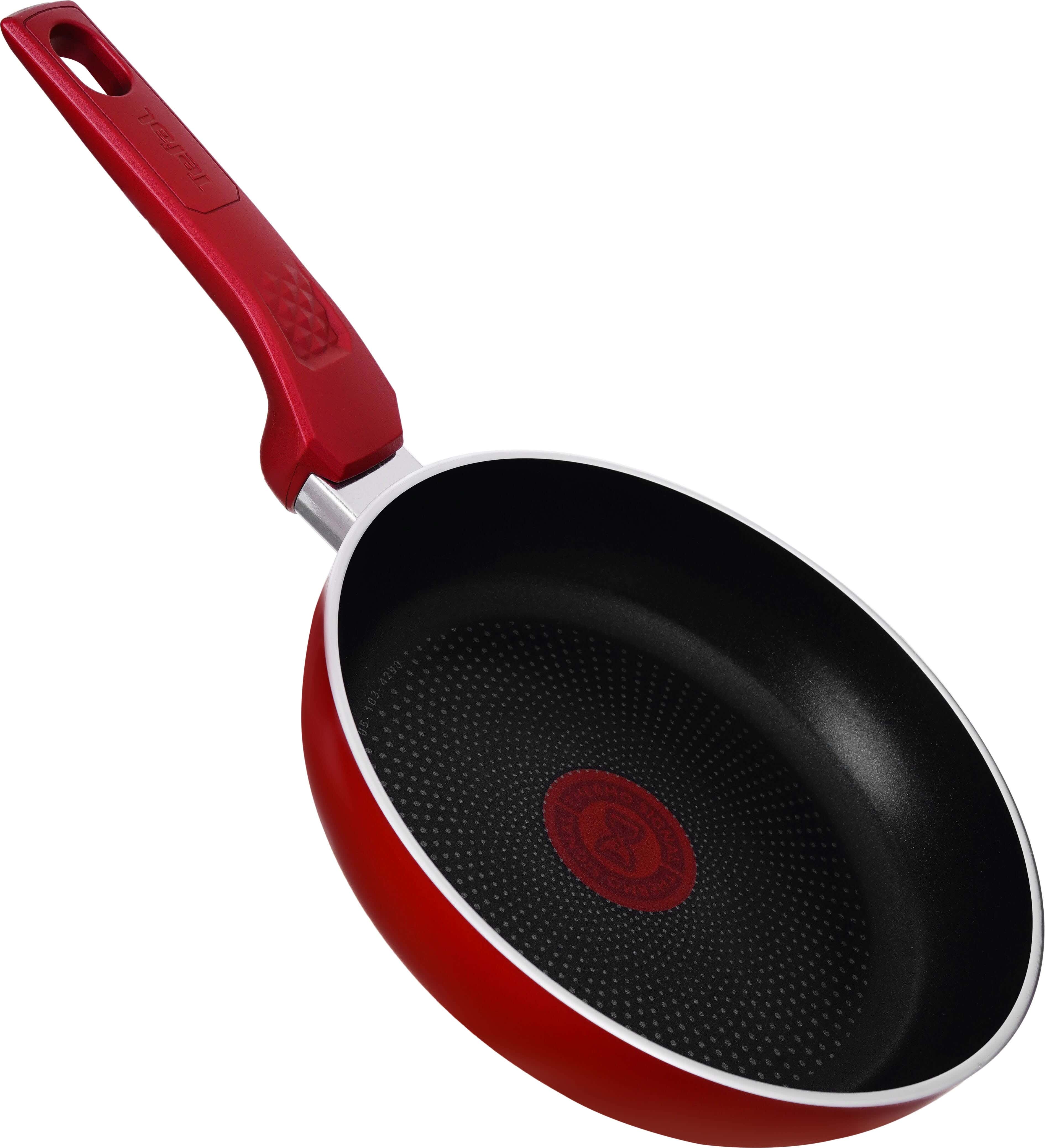 Tefal Teflon Frying Pan, 20 cm - Red