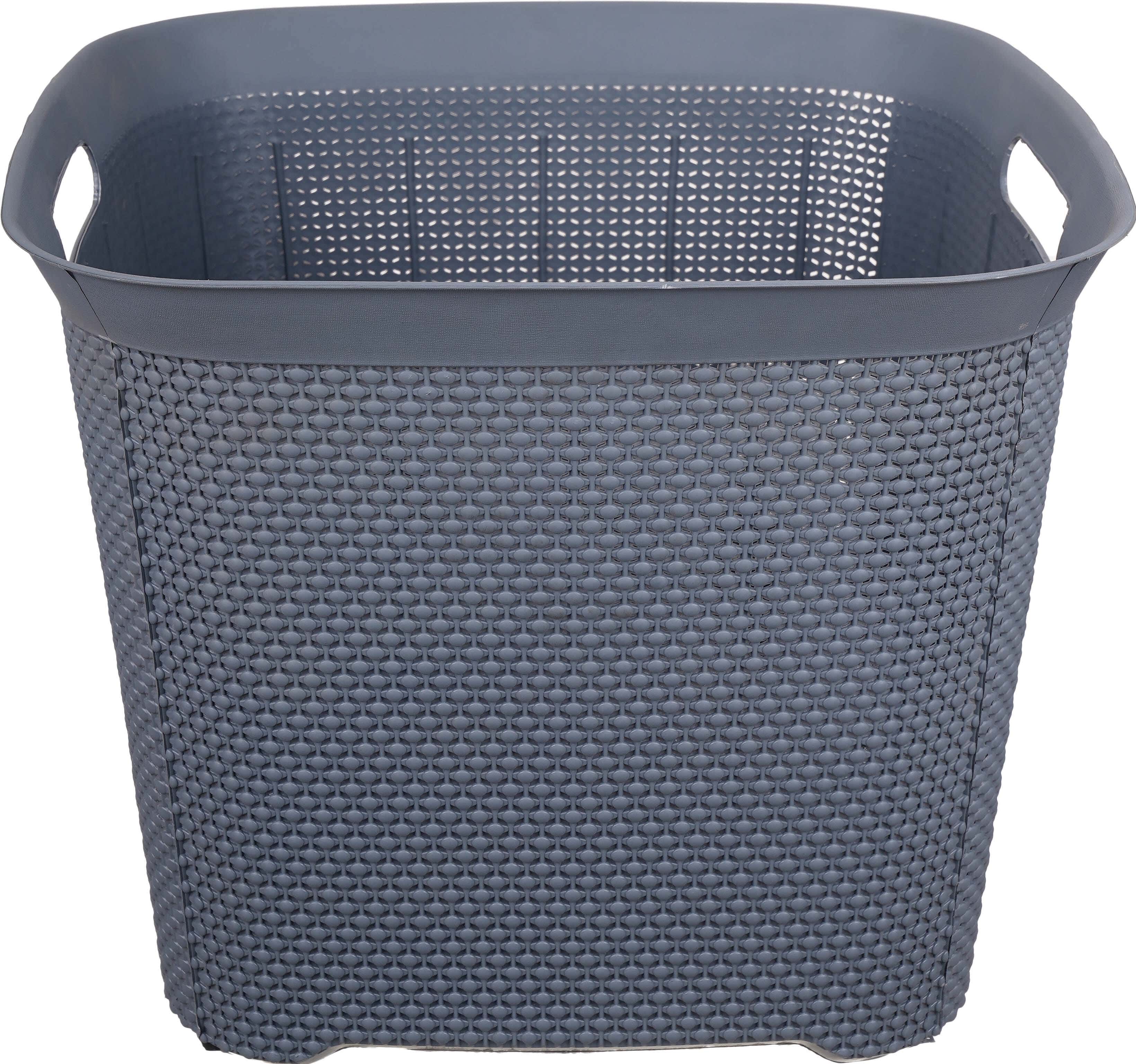 El Helal & Star Laundry Basket, 42x34 cm - Grey