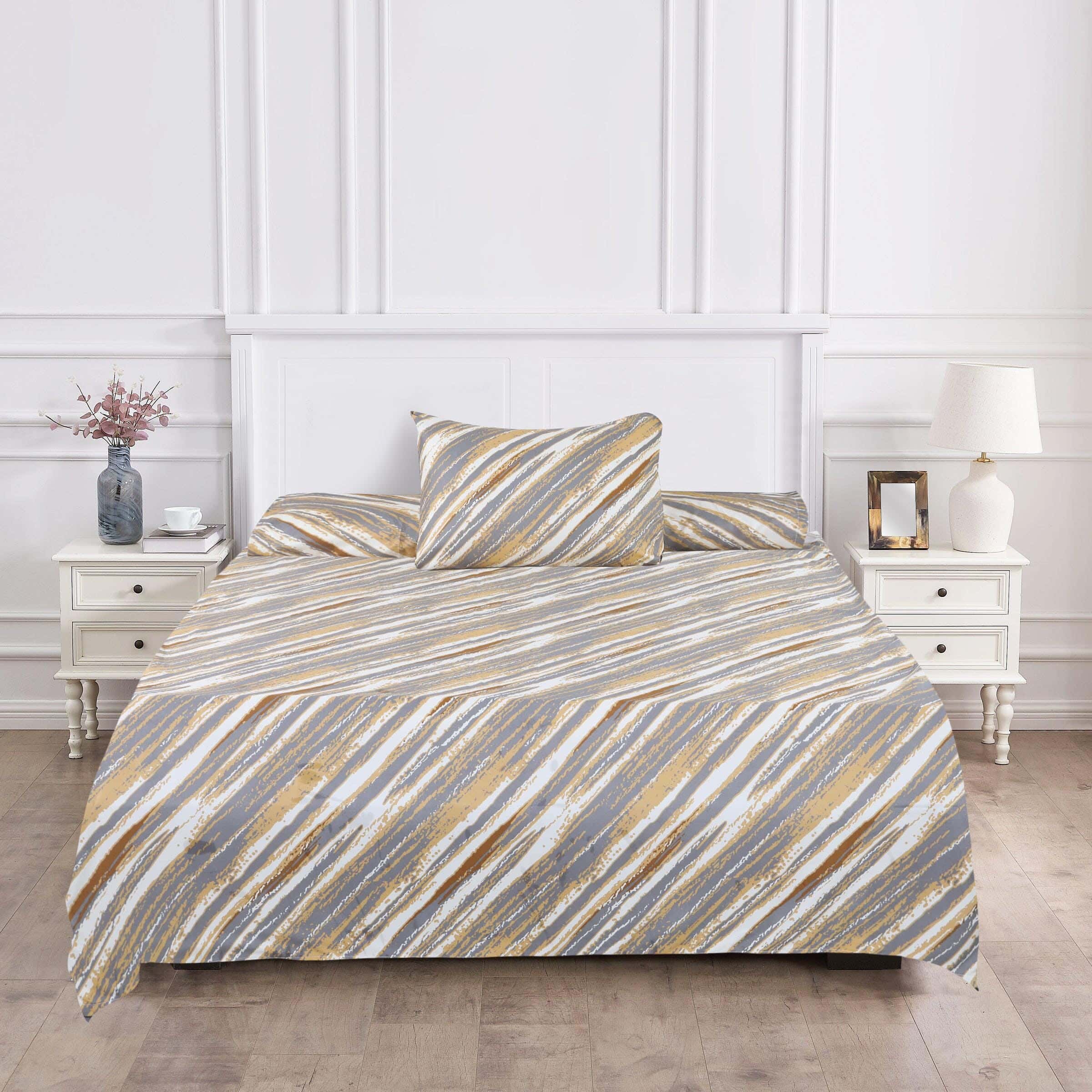 Ronza Home Microfiber Bedding Sheet Set , 6 Pieces, 175×240 cm, Approximately 2000 Grams - Multicolor