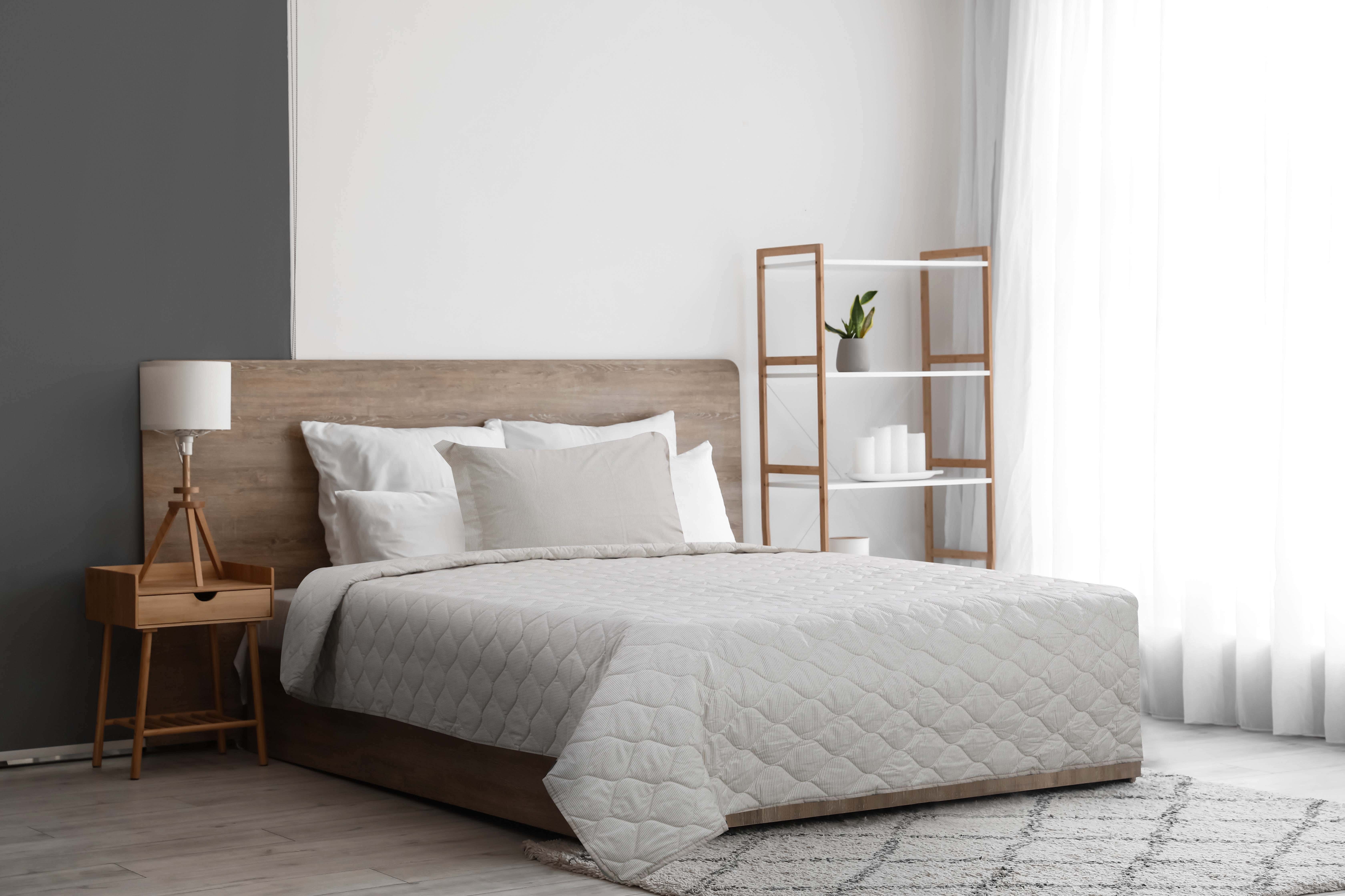 Al Maamoun Cotton Comforter Set, 2 Pieces, 240×180 cm, 2000 gm - Beige