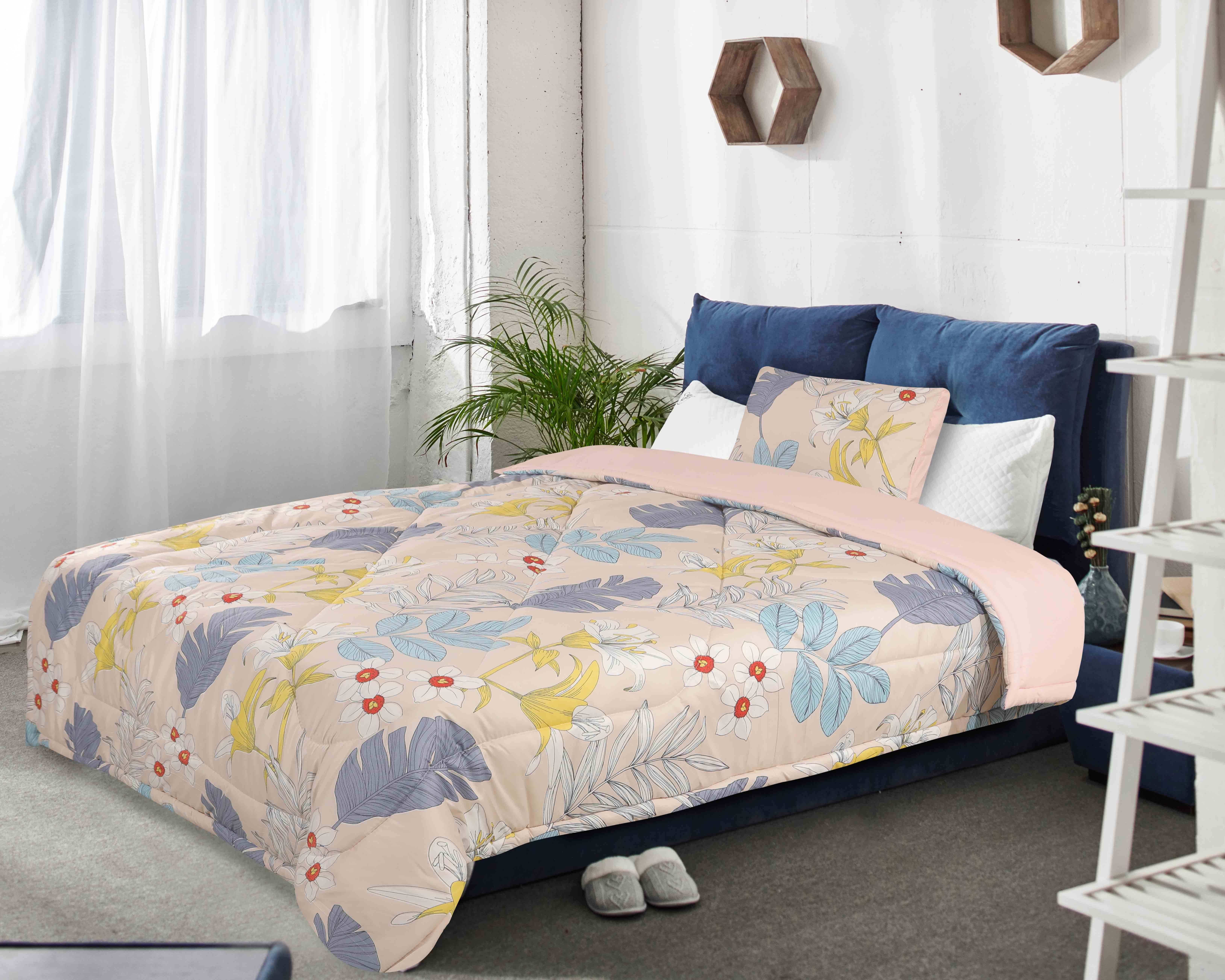 Ronza Home Microfiber Quilt Set, 4 Pieces - Multicolor