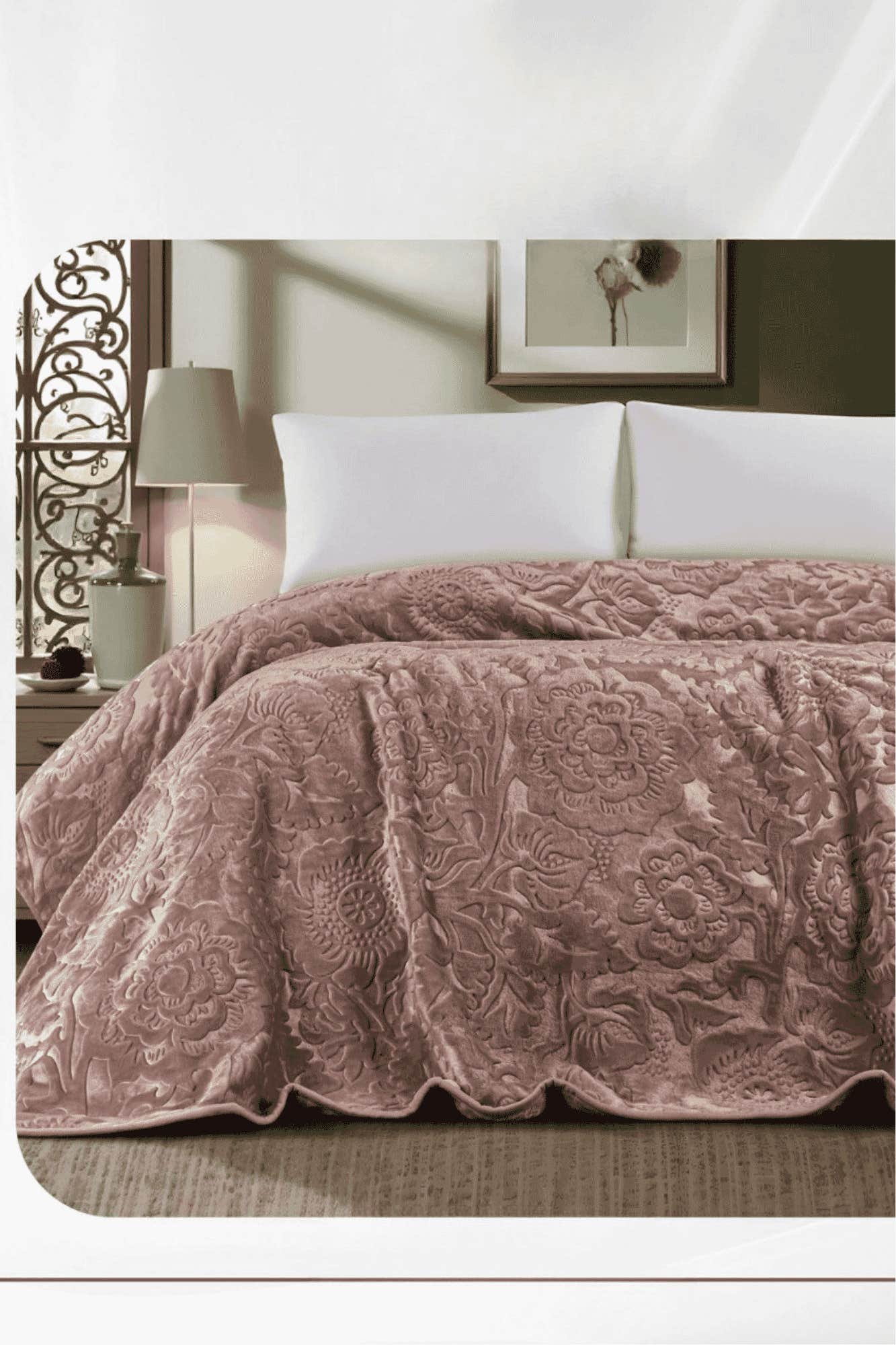 Rimas Blanket, 240x220cm, Soft - Cashmere