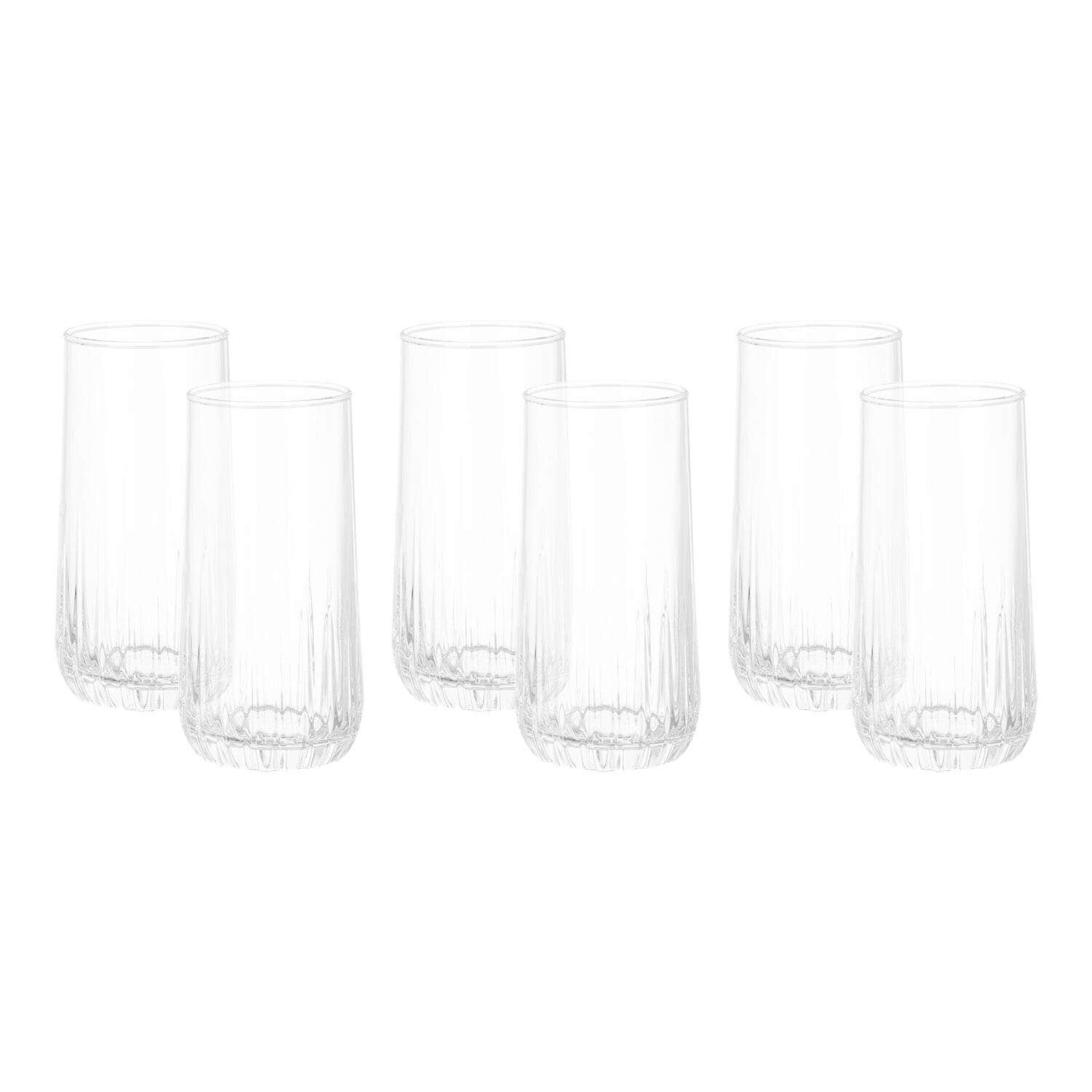 Pasabahce Glass Cup Set, 6 Pieces, 360 ml - Clear