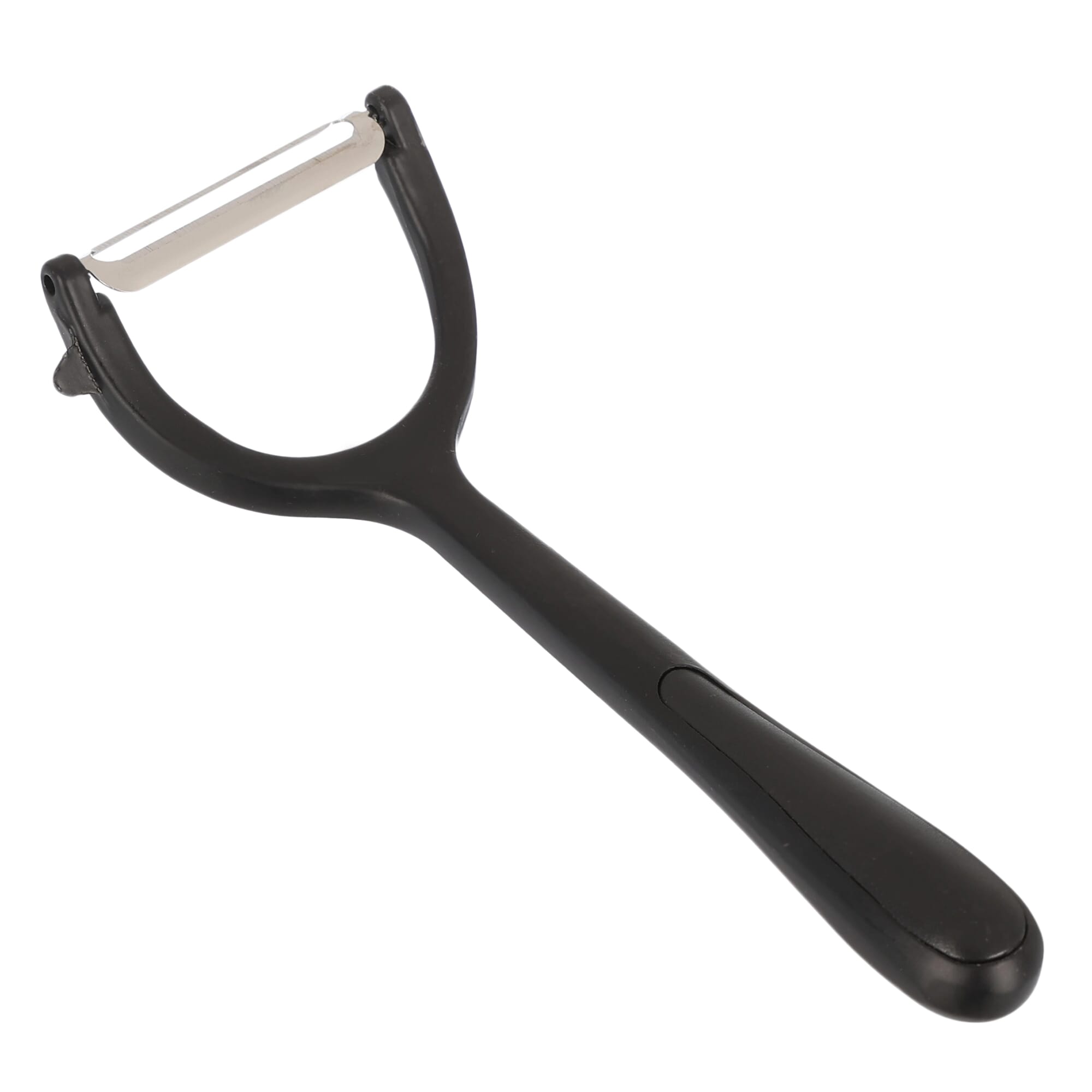 Horizontal Vegetable Peeler, Stainless Steel - Black