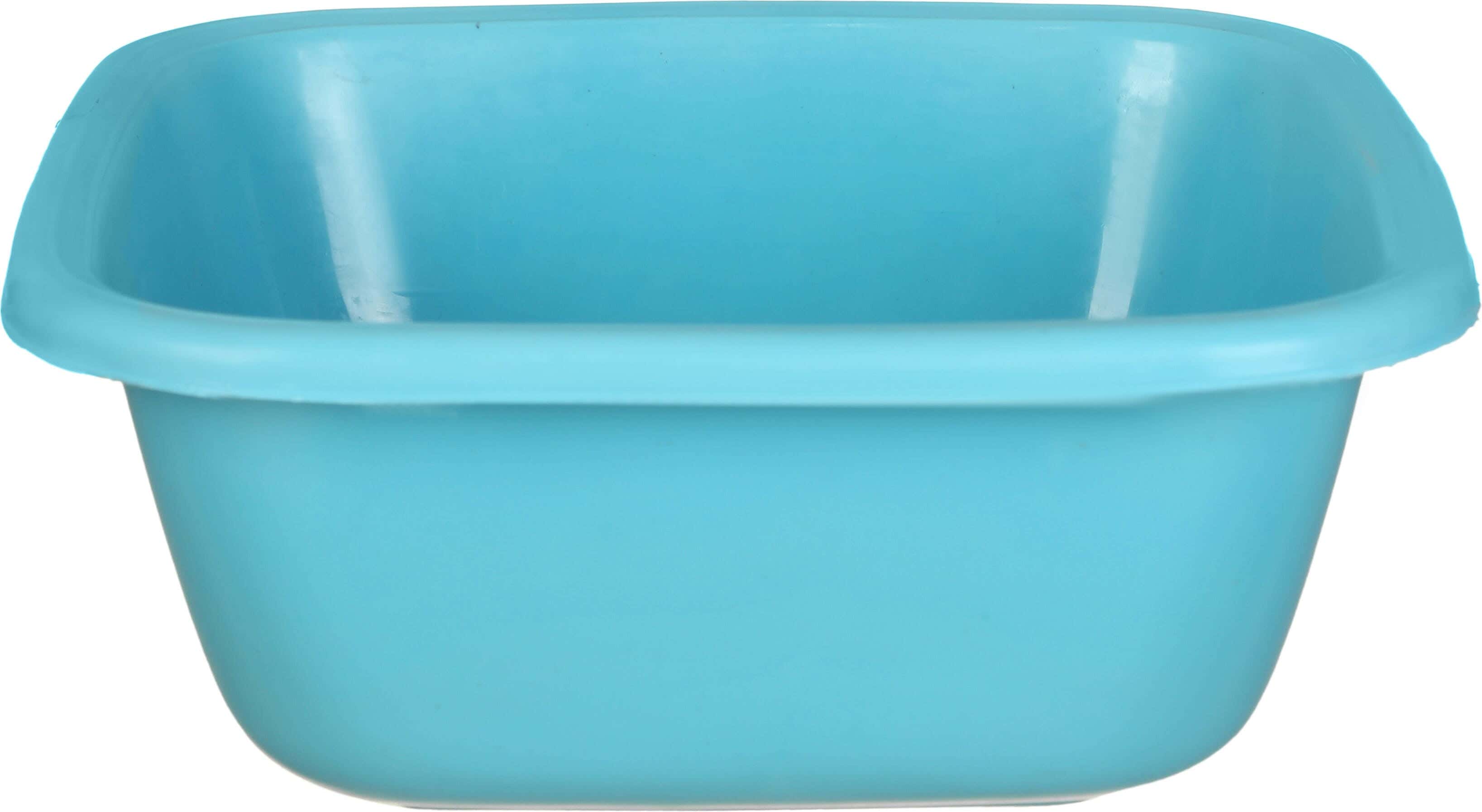 El Hoda Plastic square Washing Dish, 3 Liter - Light Blue