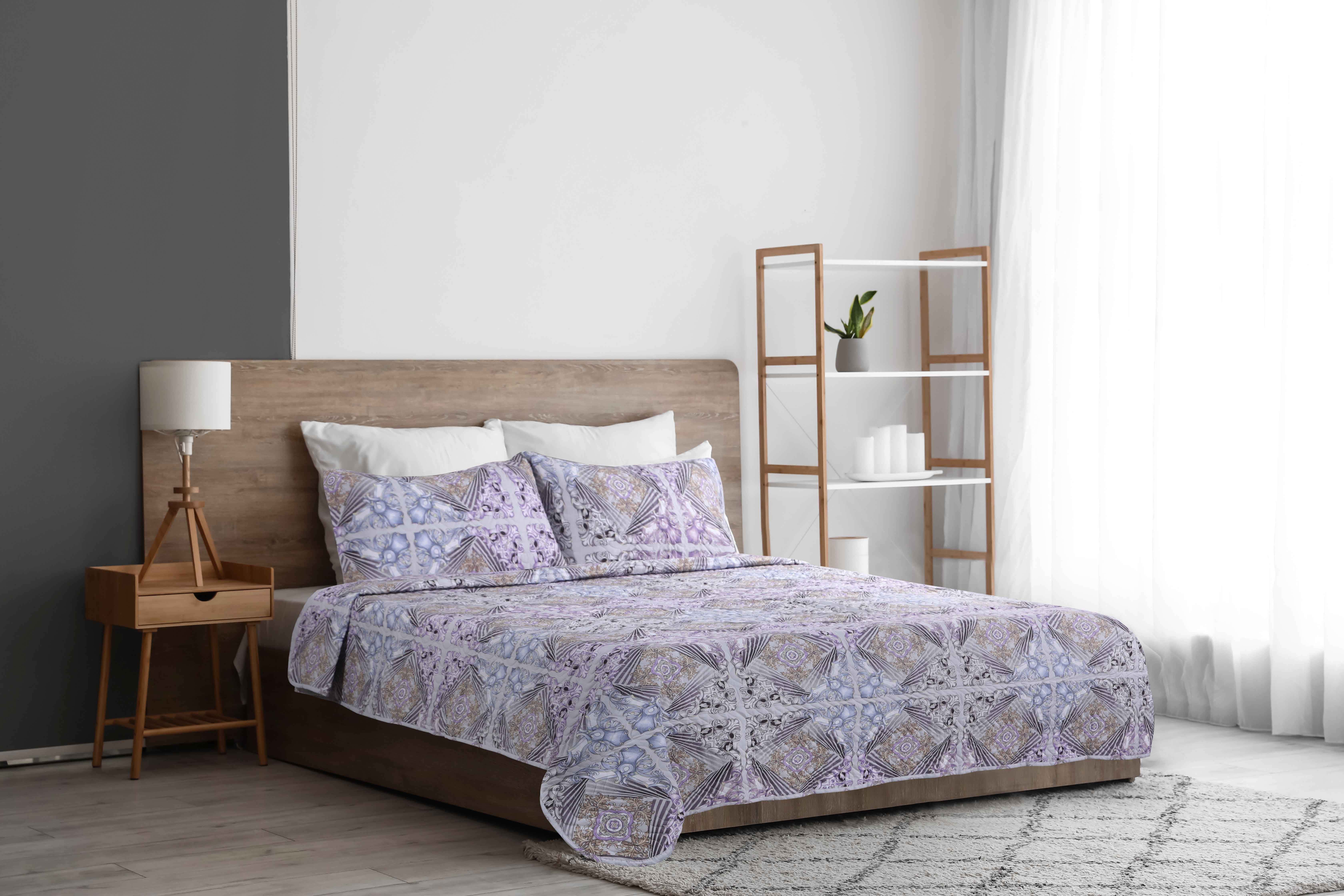 Forbed Cotton Double Comforter Set, 3 Pieces, 240×225 cm - Multicolor