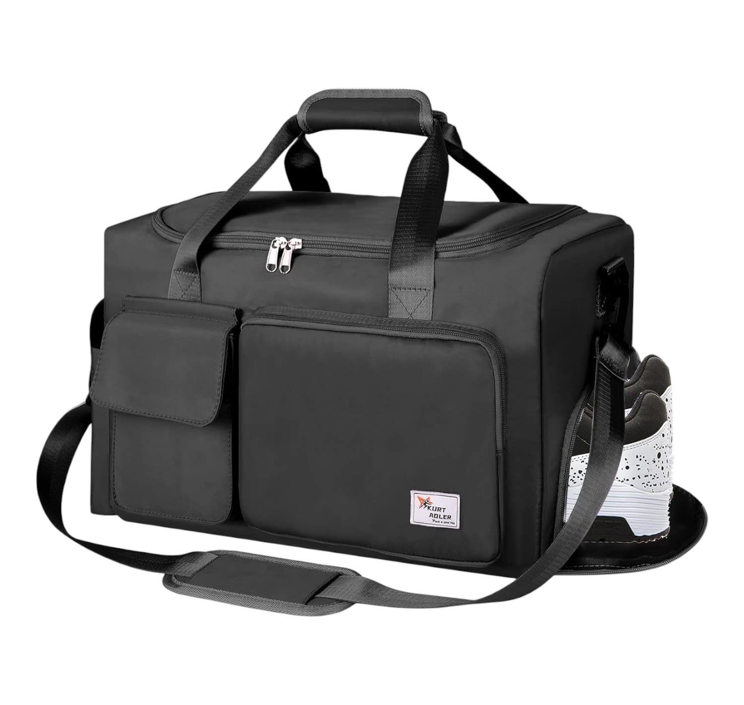 Kurt Adler Waterproof Waterproof Travel Bag, 45L - Black