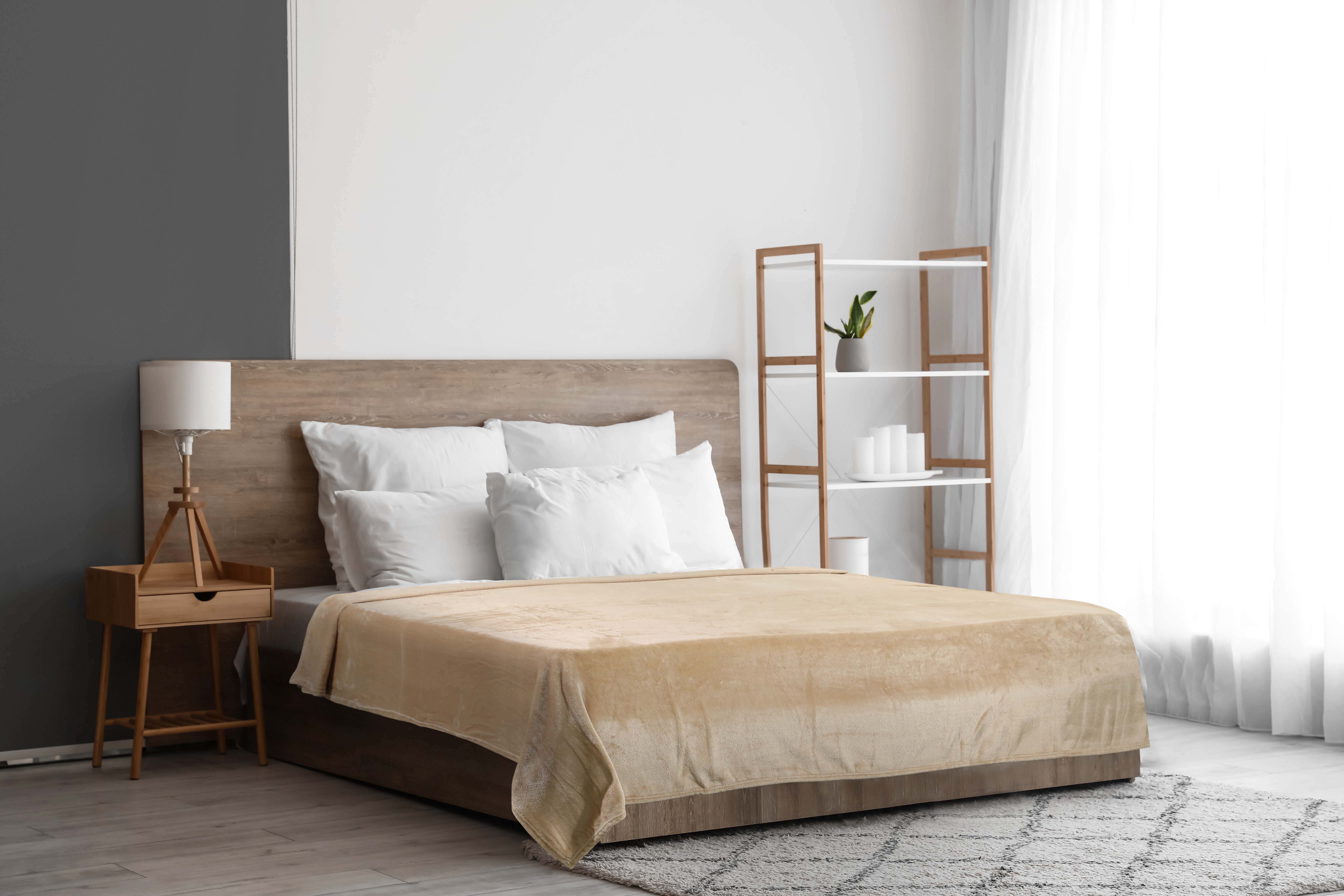 Espanol Plain Zebda Heater, 215×235 Cm, 1850 Grm - Beige