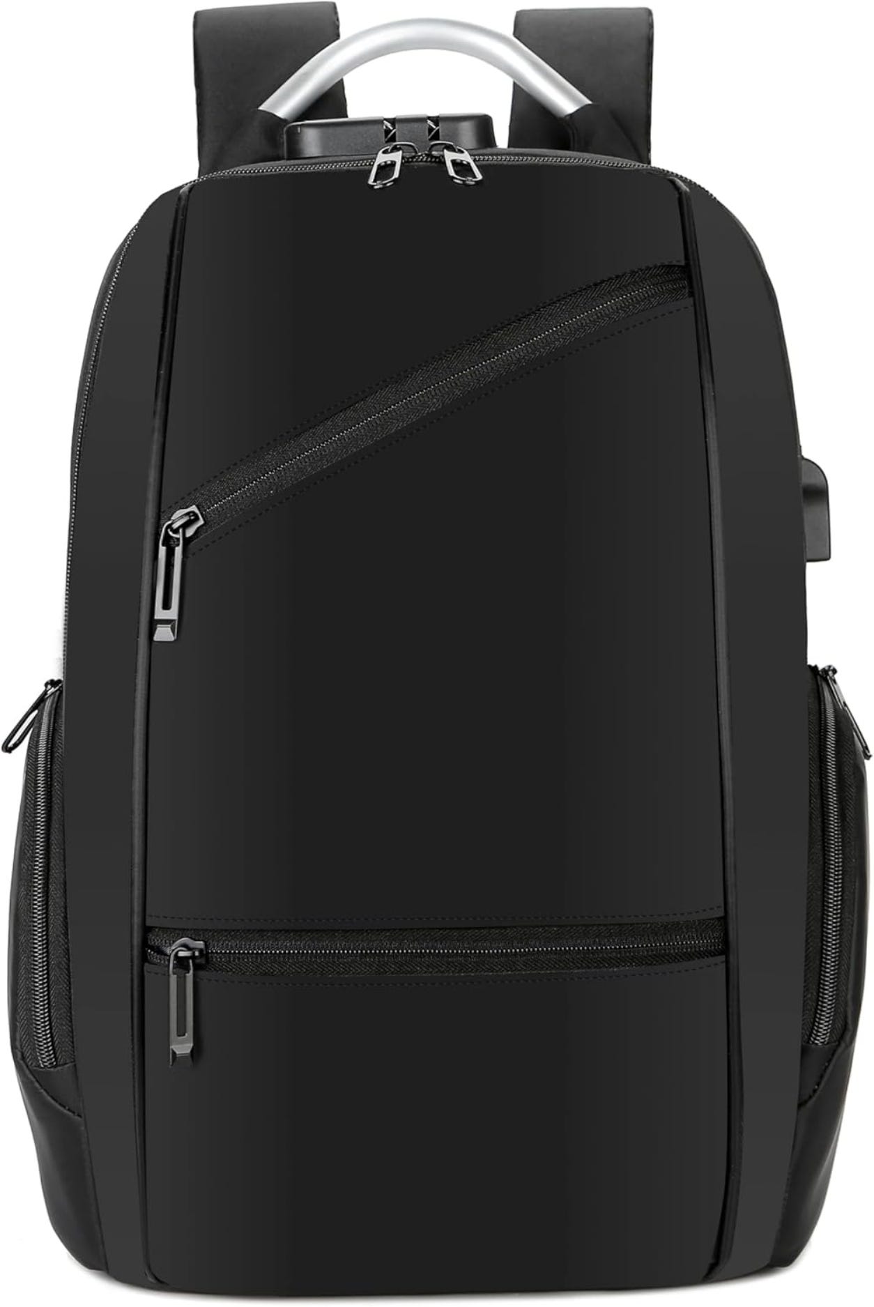 Anti-Theft Backpack With USB Charging Port - Black