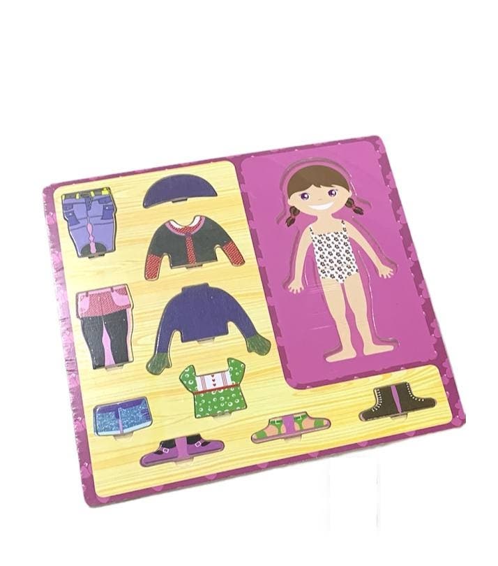 Alsafwa W13-2-1 Girl Clothes Toy for Unisex Children - Multicolor