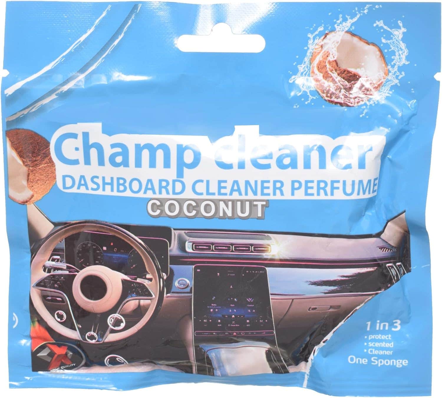Crystal Car InteriorDashboard Cleaner Coconut Scent - Blue - Blue