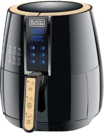 Black & Decker AF400 Fryer Without Oil, 4 Liter, 1500 Watt, Digital - Black