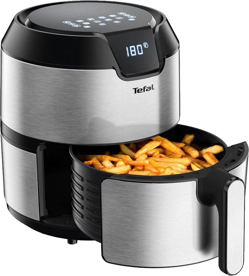 Tefal EY401D27F Fryer Without Oil, 4.2 Liter, 1500 Watt, Digital - Silver