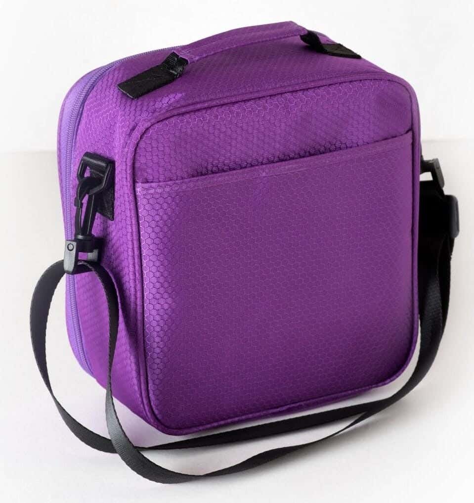 Thermal Fabric Lunchback Bag, 25×22×10 cm - Purple