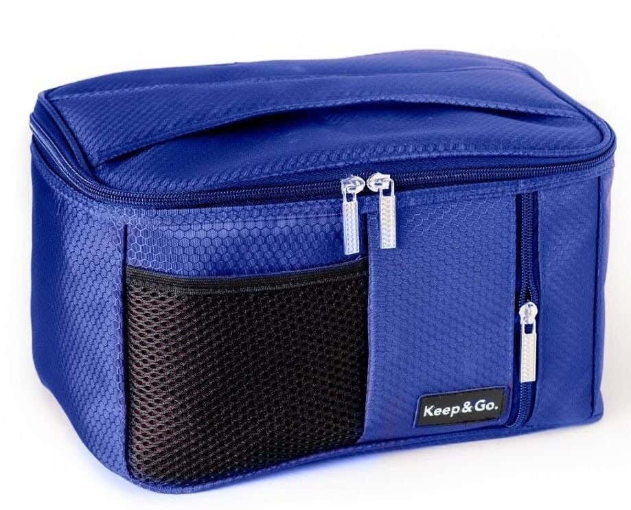 Thermal Fabric Lunchback Bag, 29×21×16 cm - Blue