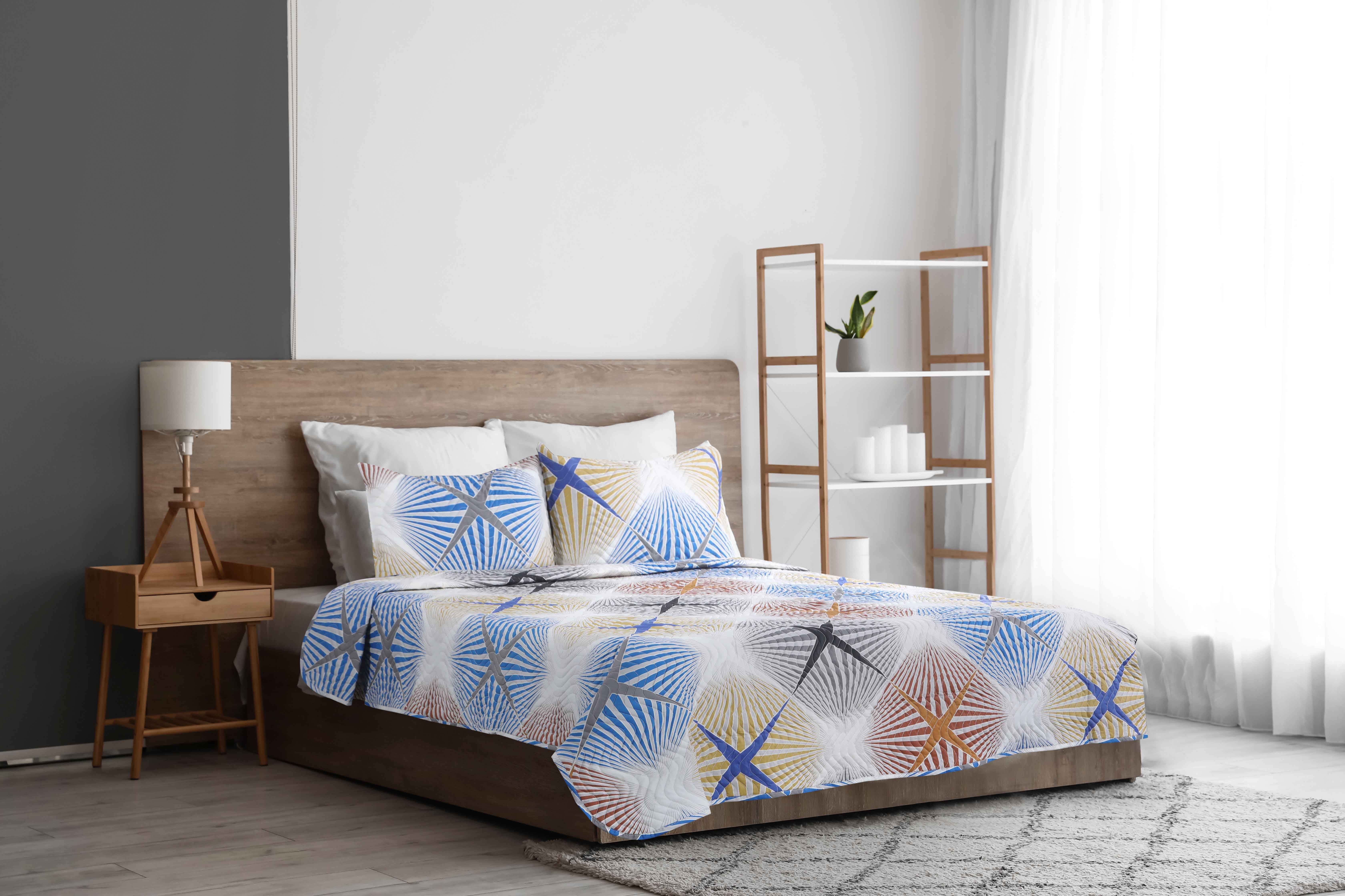 Forbed Cotton Double Comforter Set, 3 Pieces, 240×225 cm - Multicolor