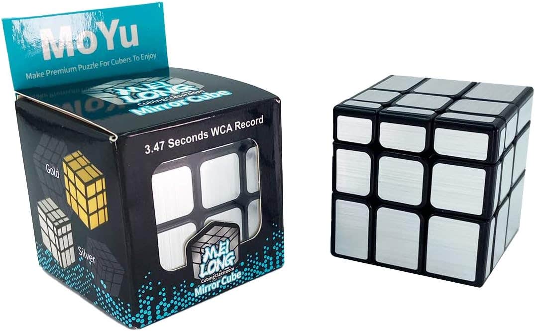 Moyu Professional Design Mirror Blocks - Silver Black