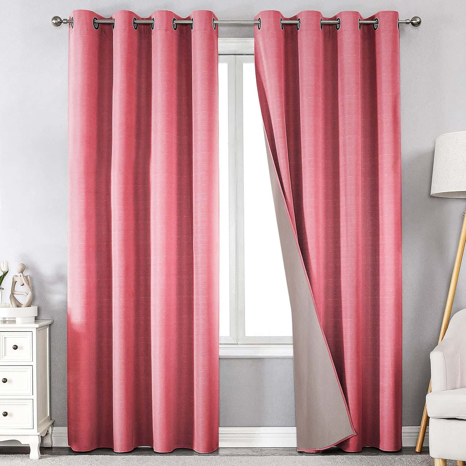 Makhmal Leather Curtain With Rings, 250×135 Cm, Approximately 1290 Grm ( 1 piece )