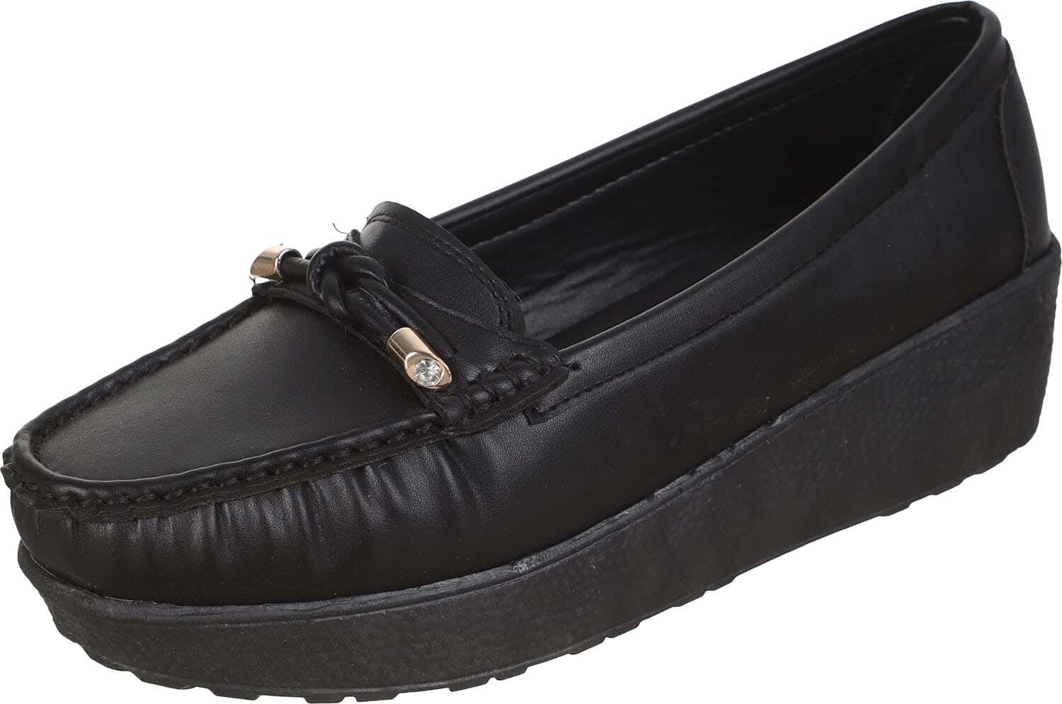 Leather Slip-On Shoes for Women