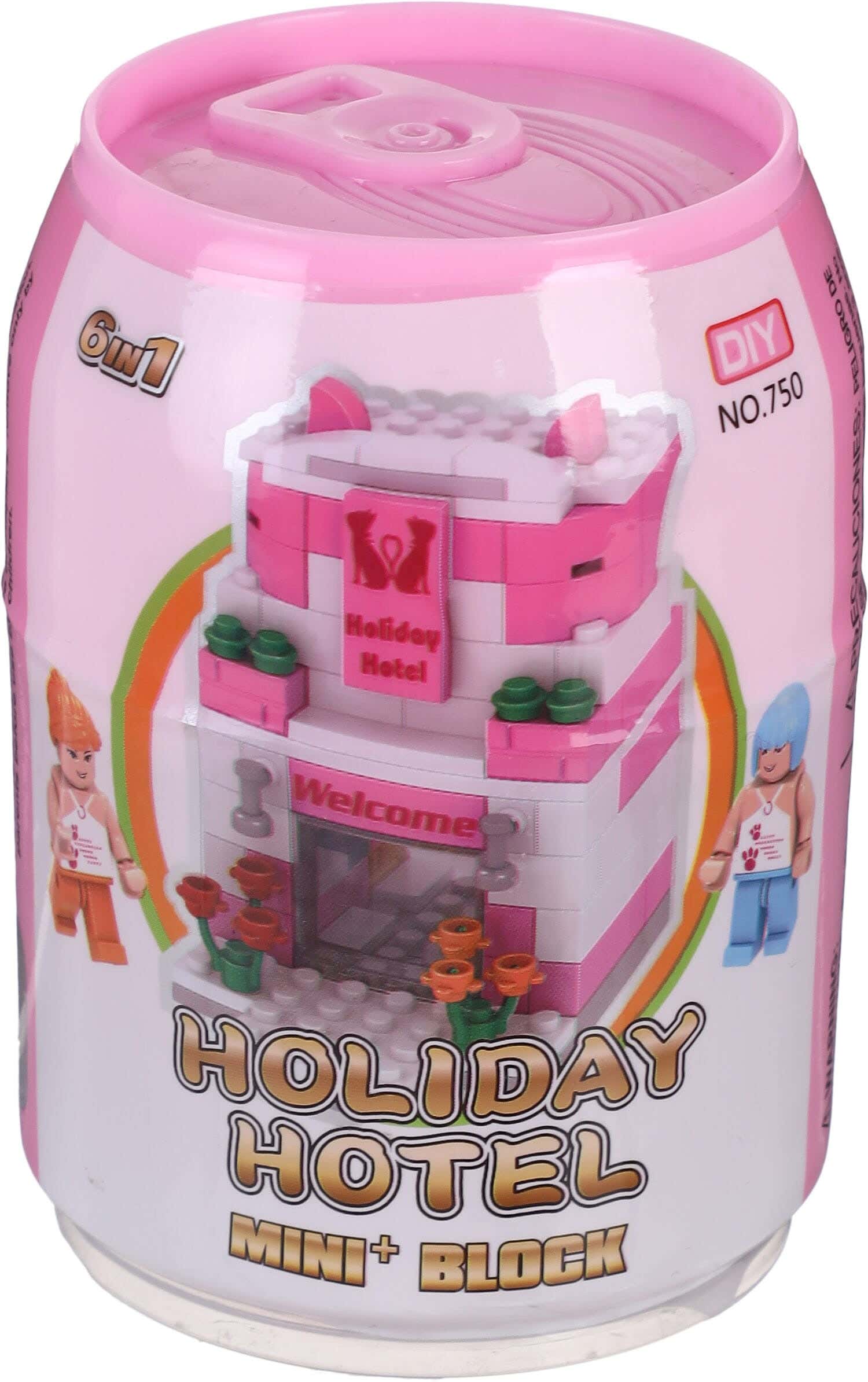 Plastic Cubes Can Shape House Building Toy - Pink