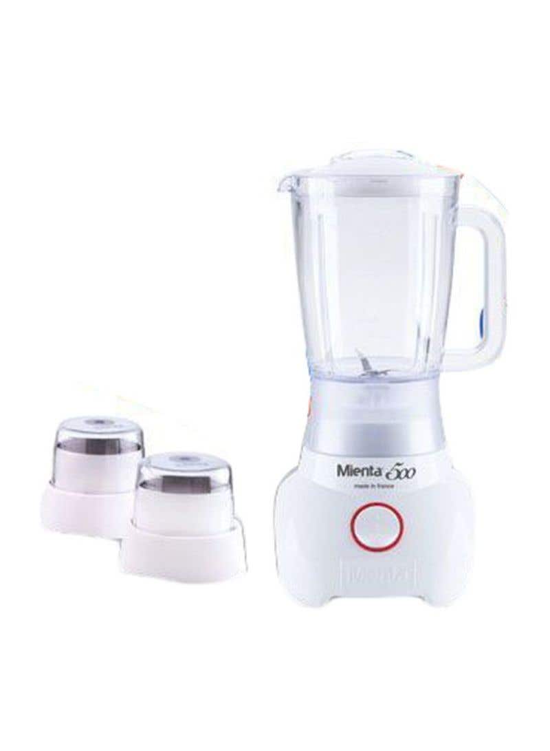 Mienta BL1251A Blender and Grinder, 500 watt - White