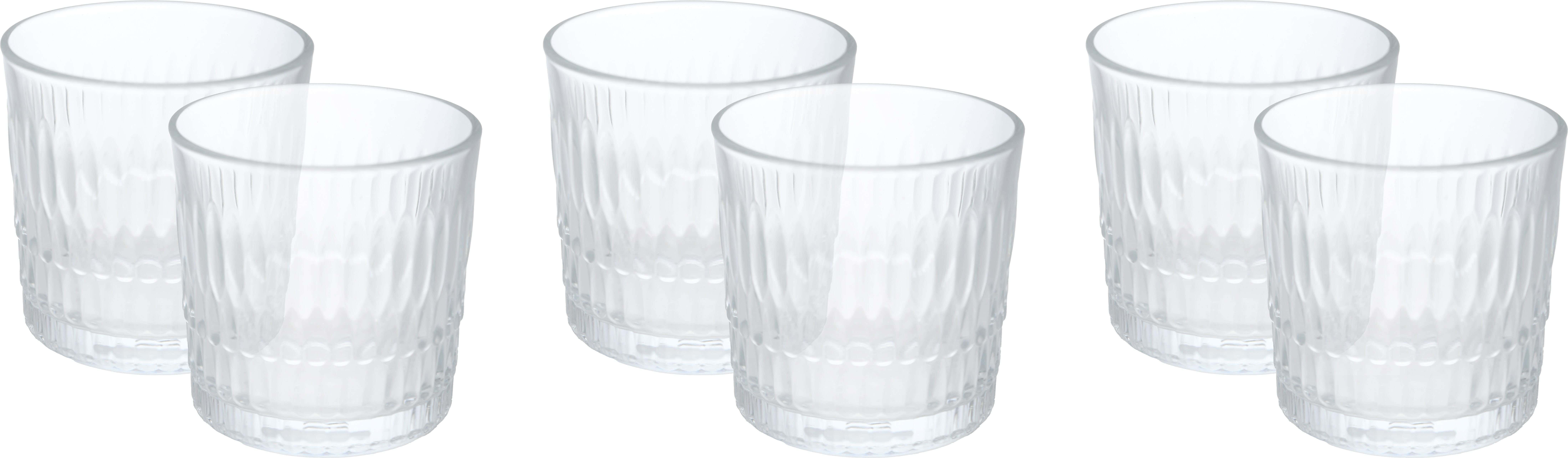 Pasabahce Glass Juice Cup Set, 6 Pieces, 300 ml - Clear