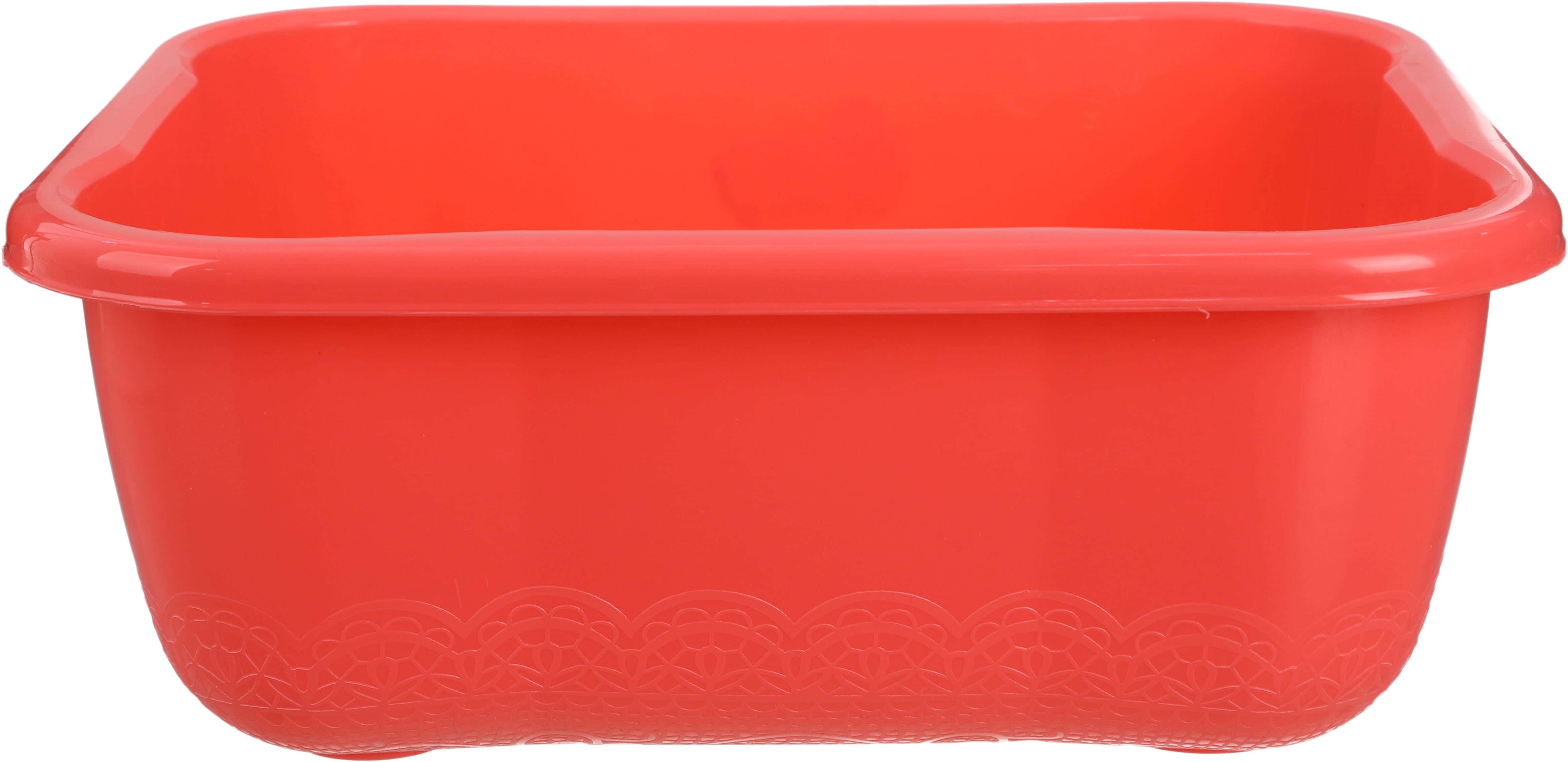 Al Wataneya Plastic Washing Dish, 12 L - Red