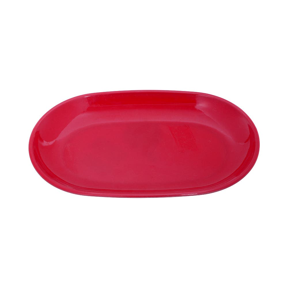 Melamine Plate, Medium - Red