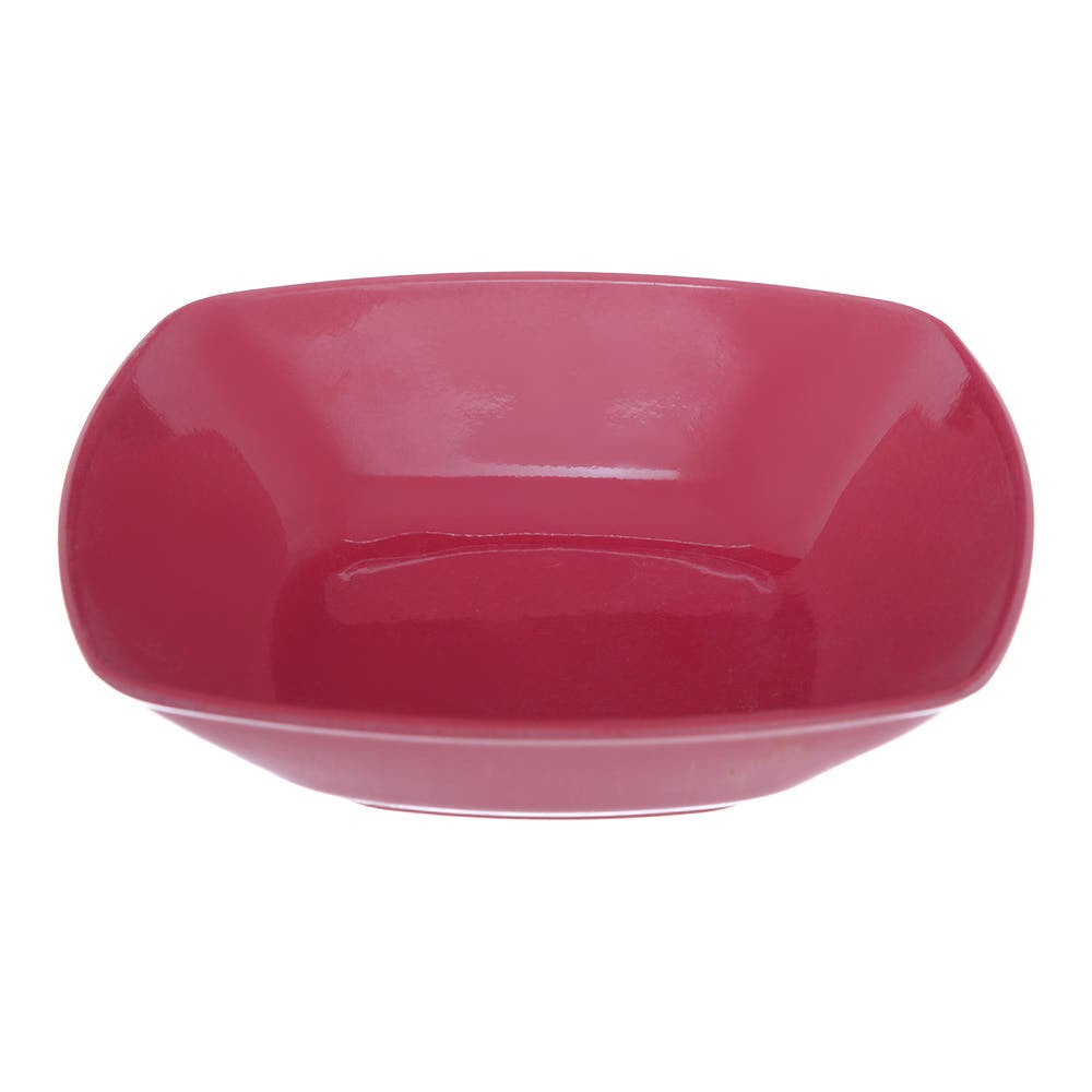 Zahra Elmohandes Melamine Deep Plate, 20 cm - Dark Red