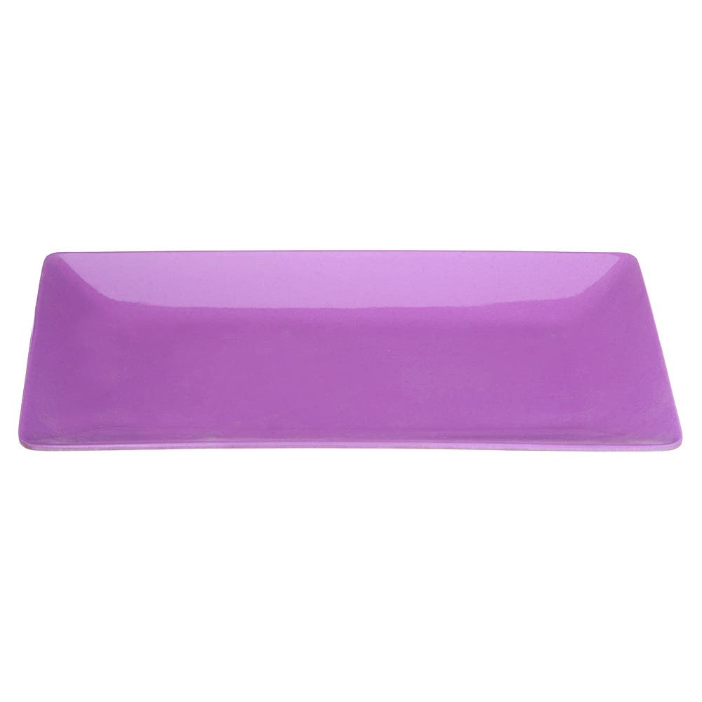 Zahra Elmohandes Melamine Plate, 33×18 cm - Purple