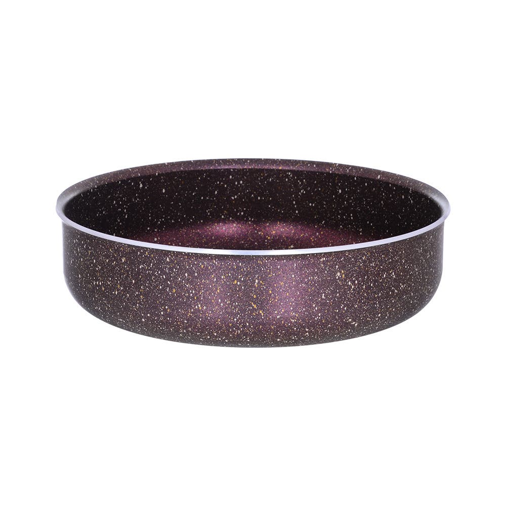 Nouval Round Granite Oven Tray, 24 cm - Brown