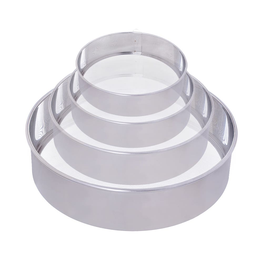 Rocky Sieves Set, 4 Pieces - Silver
