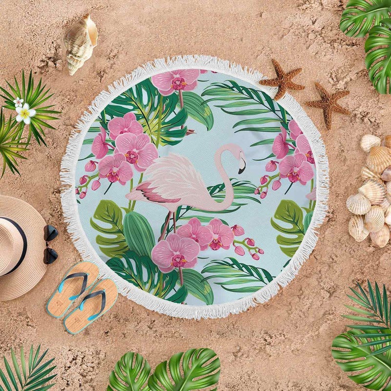 Velvet Beach Rug, 145 cm - Multicolor