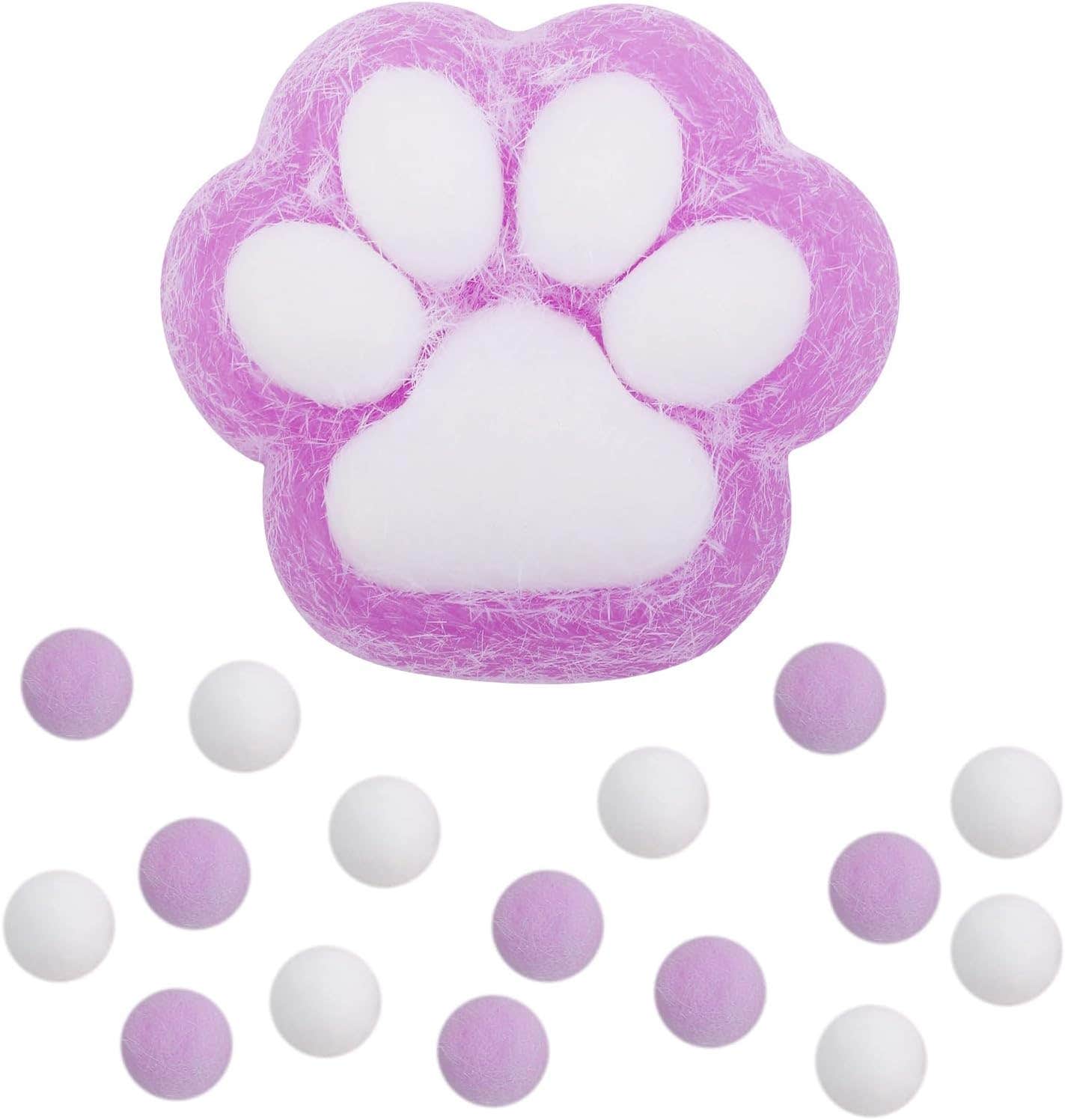 Peutier Animal Shaped Design Plastic Squishy Toy - Purple White