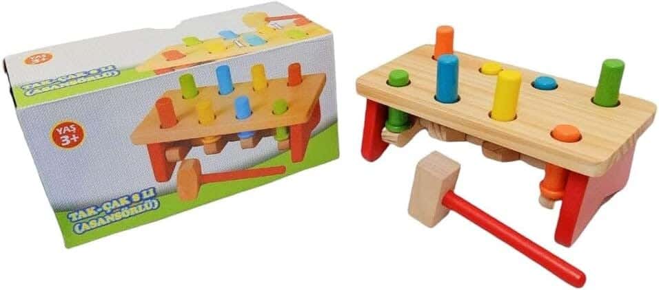 Alsafwa W2-7 Table and Hammer Game - Multicolor