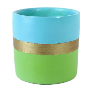 Pottery Plant Pot, One Piece, 10×10 cm - Multicolor