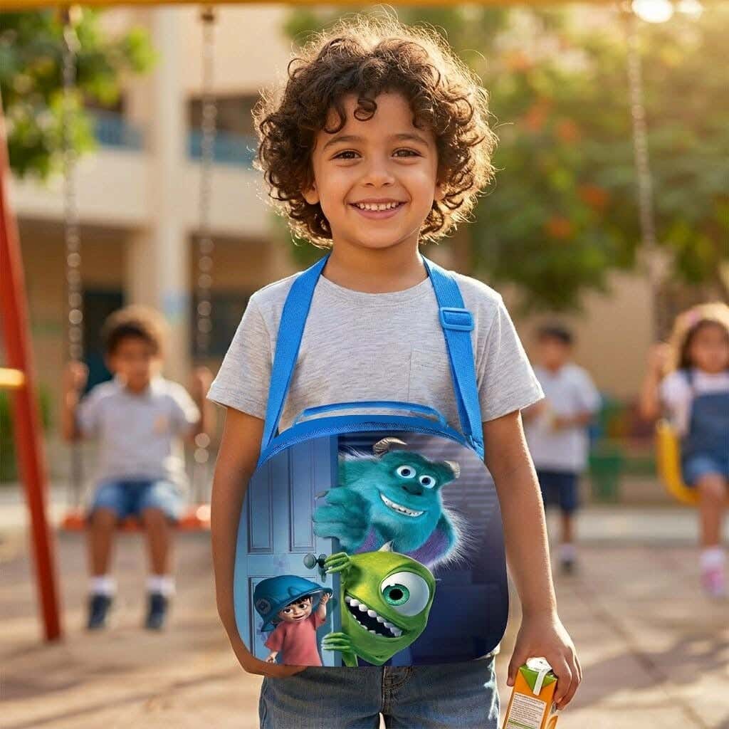Insulated lunch bag for children, 3 liters, 24×10×24 cm, waterproof - multicolor