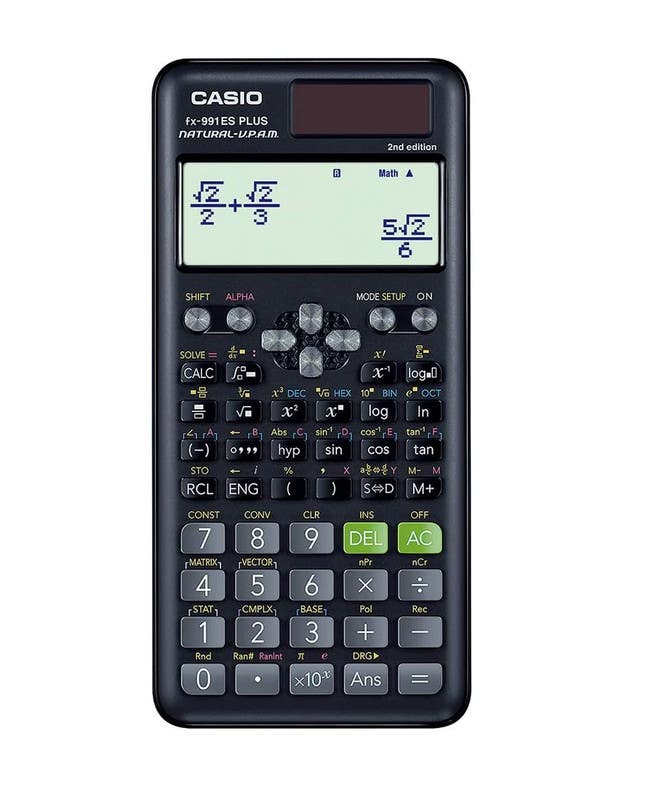 Casio FX-991ESPLUS-2WDTV Portable Digital Scientific Calculator - Black