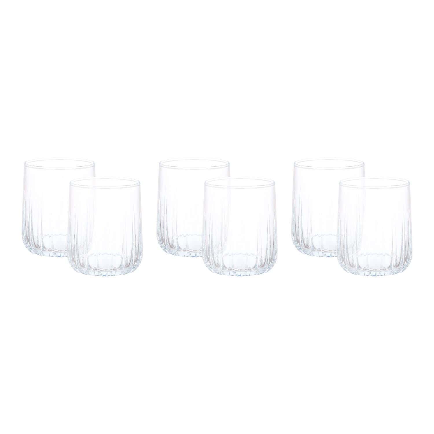 Pasabahce Medium Glass Cup Set, 6 Pieces, 315 ml - Clear