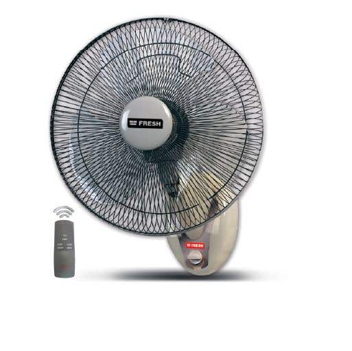 Fresh Wall Fan, 16 Inch, With Remote Control - Multicolor