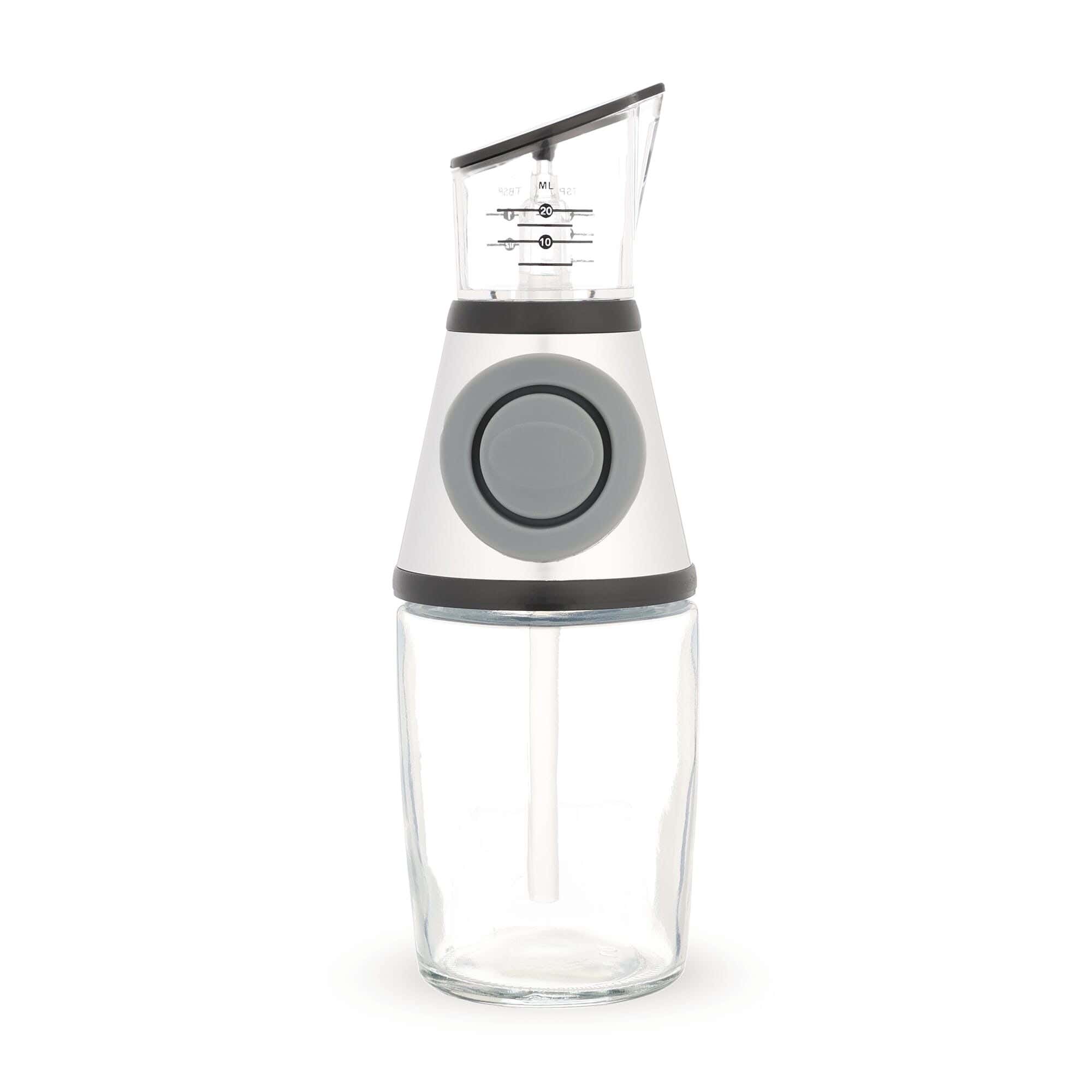 Oil And Vinegar Bottle With A Silicone Oxford Glass Frame - Clear