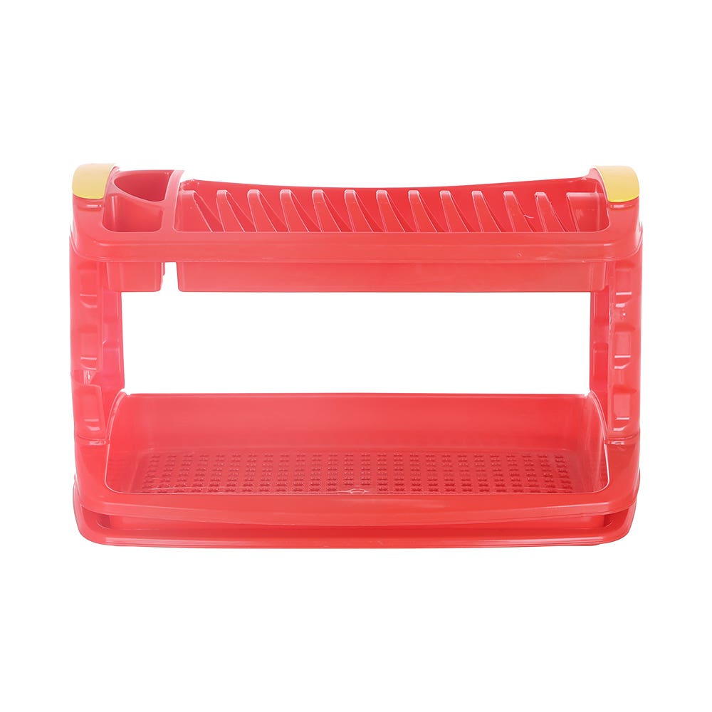 El Helal & Star Dishes Rack, 2 Tier - Red