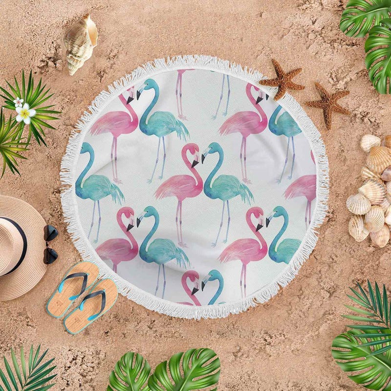 Velvet Beach Rug, 145 cm - Multicolor