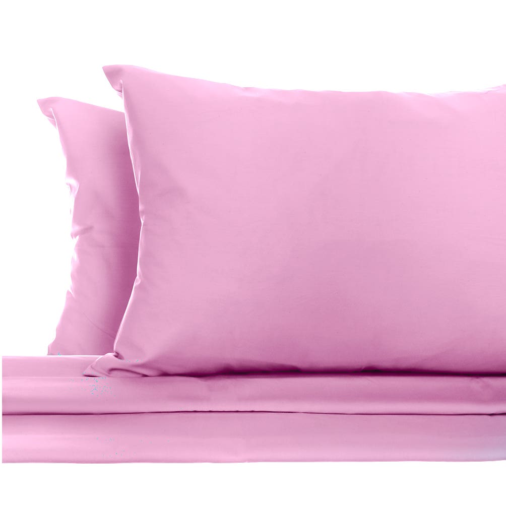 Nice Home Cloth Bedding Sheet Set, 3 Pieces - Rose