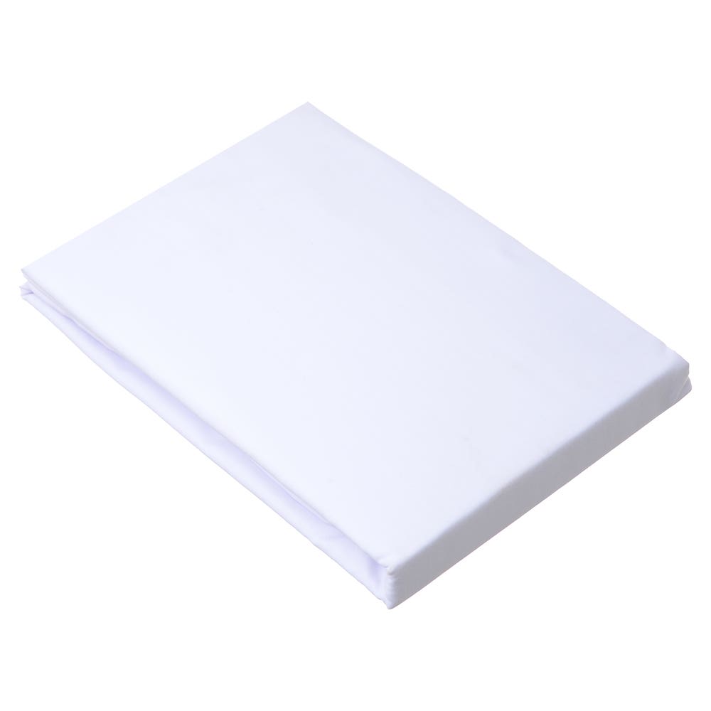 Nice Home Cotton Bed Sheet, 200×200 cm - White