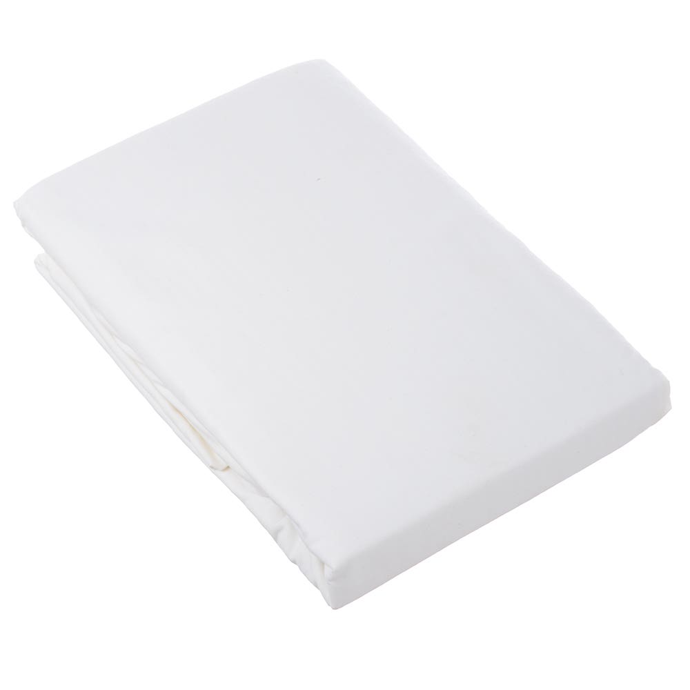 Nice Home Cotton Bed Sheet, 200×200 cm - Off White