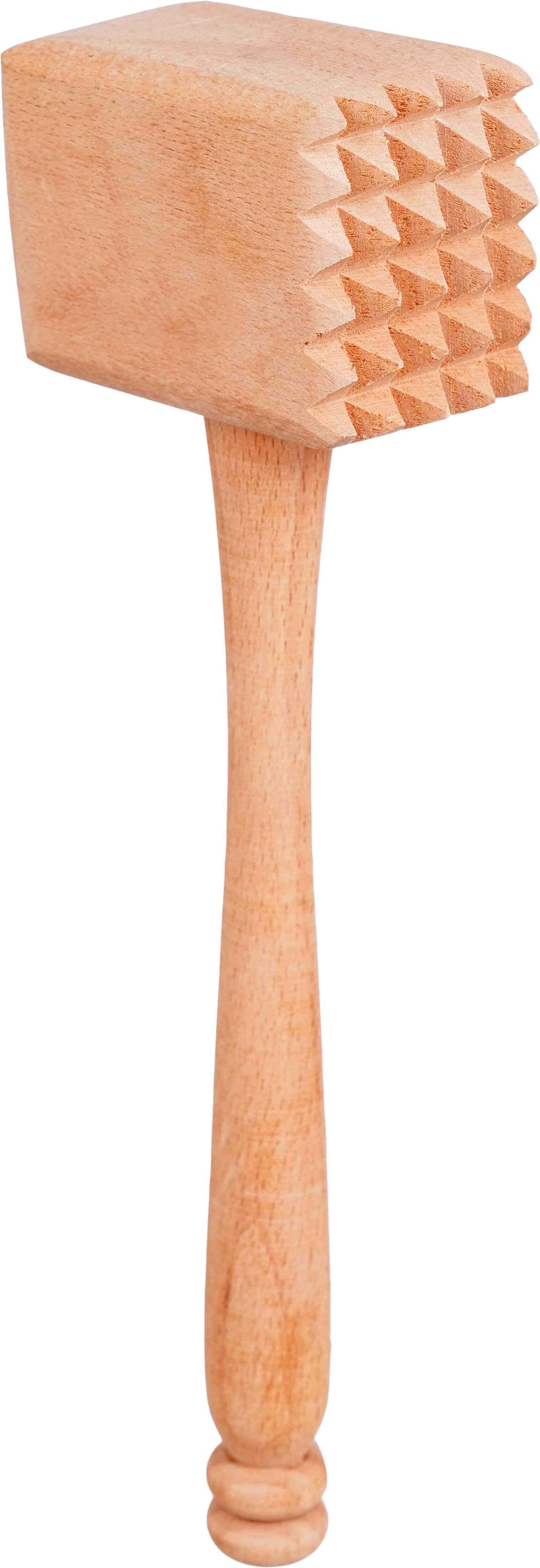 EL Saudi Beech Wood Meat Hammer, 34 cm - Wooden