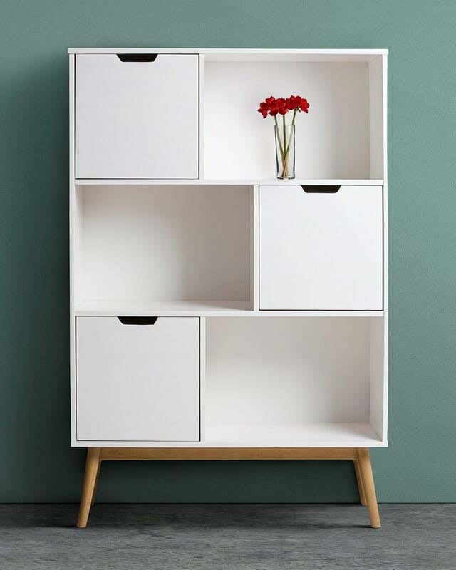 Decorative Drawer Unit, Spanish MDF Wood, 100 × 140 × 40 Cm - White