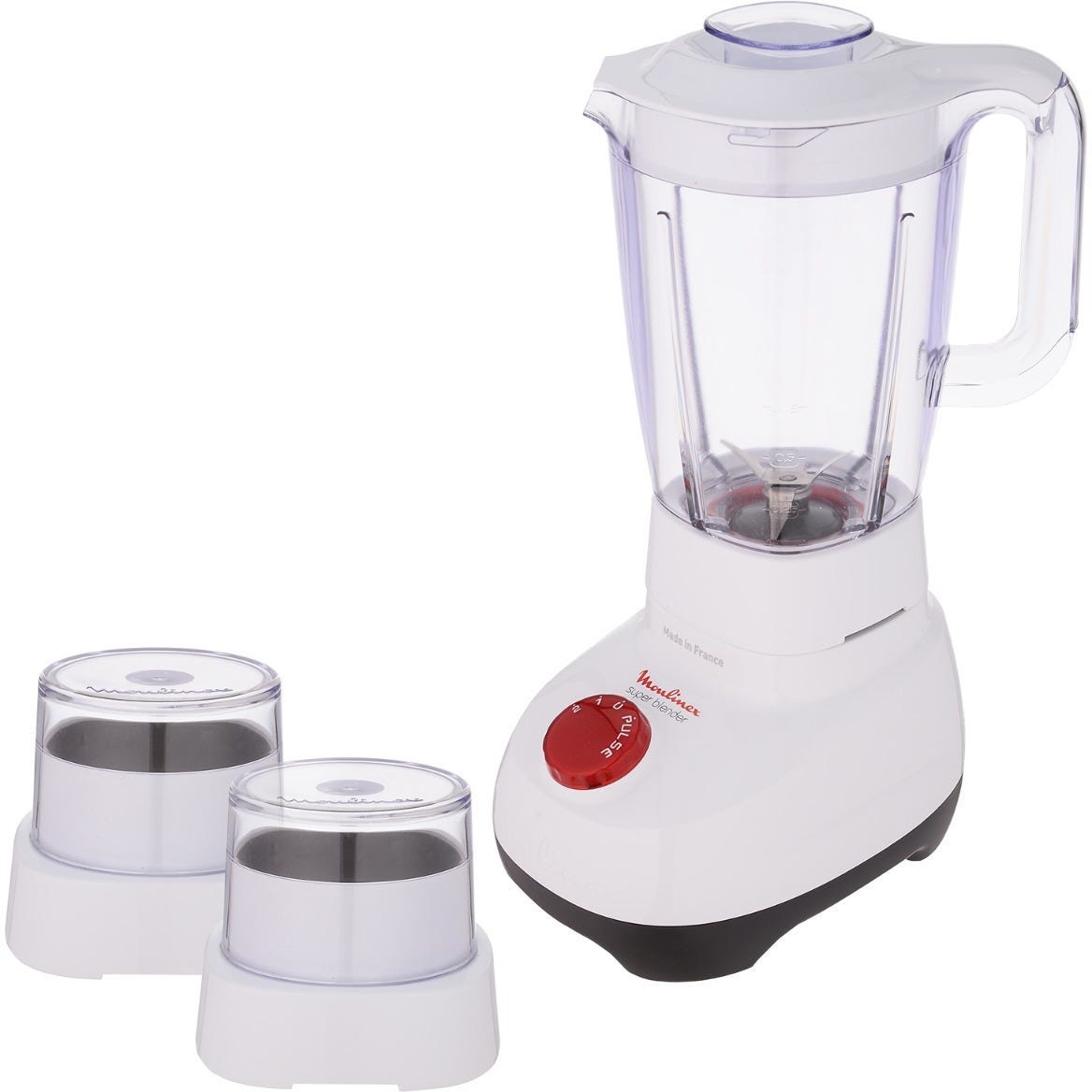 Moulinex LM207125 Super Blender with Attachments, 700 watt, 1.5 Liter - White